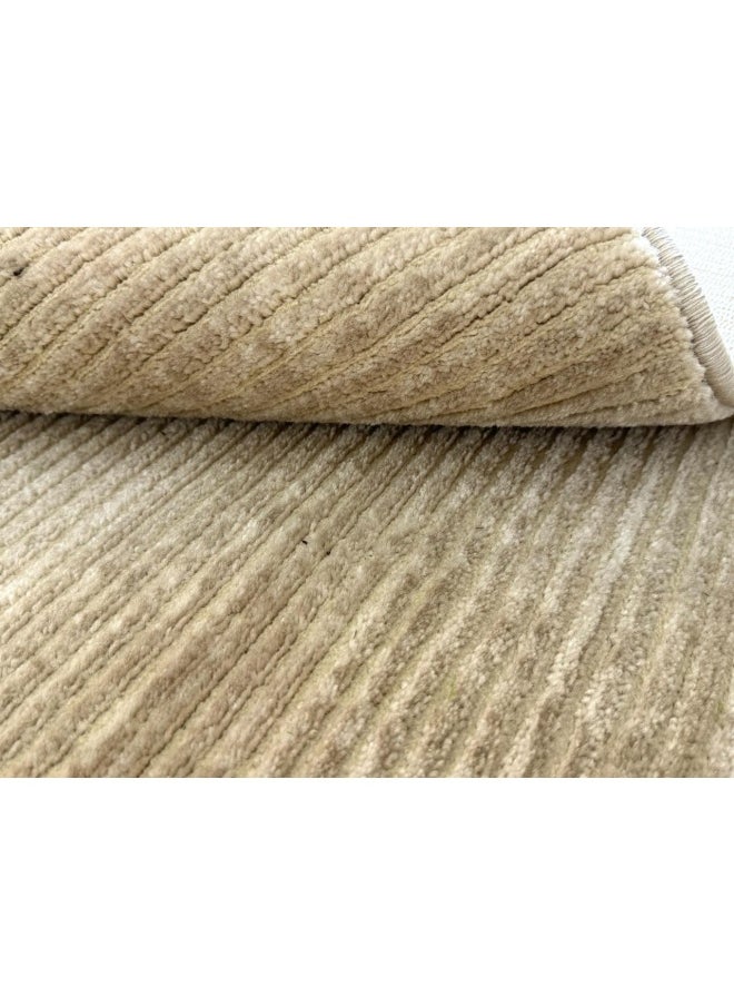 Prodigi Rug Medium Pile Runner 80 X 150 Cm 2.6 X 4.9 Ft - Dark Beige
