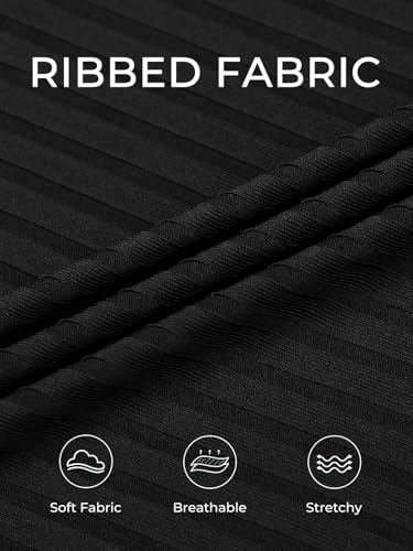 Summer Mae Ribbed Maternity One Piece Swim Dress Pregnancy Swimsuit with Built-in Bottom Swimwear Tie Knot Skirt Bathing Suit Dark 10 - Image 5