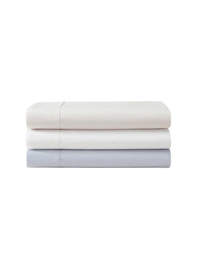 Vera Wang – King Sheet Set, 100% Egyptian Cotton Percale Bed Sheets with a Smooth & Crisp Feel, Deep Pockets, Bedding with Matching Fitted Sheet & Pillowcases (Blue) - Image 4