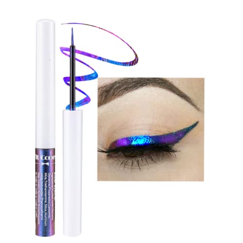Corleone Glitter Liquid Eyeliner Metallic Change Color Rainbow Eyeliner Gel MultiColor Highly Pigmented Waterproof LongerLasting Colorful Eye Liner Gift Kit for Women and Girls A3