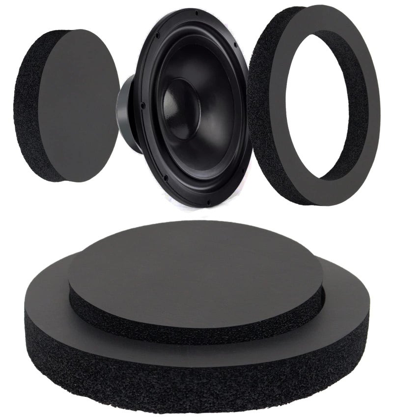 BENLIUDH Car Door Fast Rings Foam Bass Blockers Universal Speaker Enhancer System Kit for 6 and 65 Speakers  2 Pcs Self Adhesive
