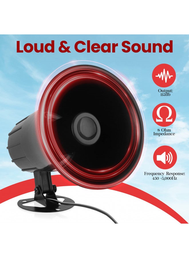 Pyle Pyle All-Weather Mono Trumpet Horn Speaker - 5 Portable PA Speaker with 8 Ohms Impedance & 25 Watts Peak Power - 180 Degree Swiveling Adjustable Bracket for Easy Maneuverability - Pyle PSP8 - Image 3