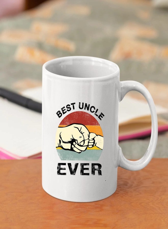 Panvola Best Uncle Ever From Niece Nephew Brother Sister Family Fathers Day For New Uncles Guncles Funcles Tio Bearded Uncle Cool Funny Drinkware Cup Novelty Ceramic Coffee Mug (White) - Image 5