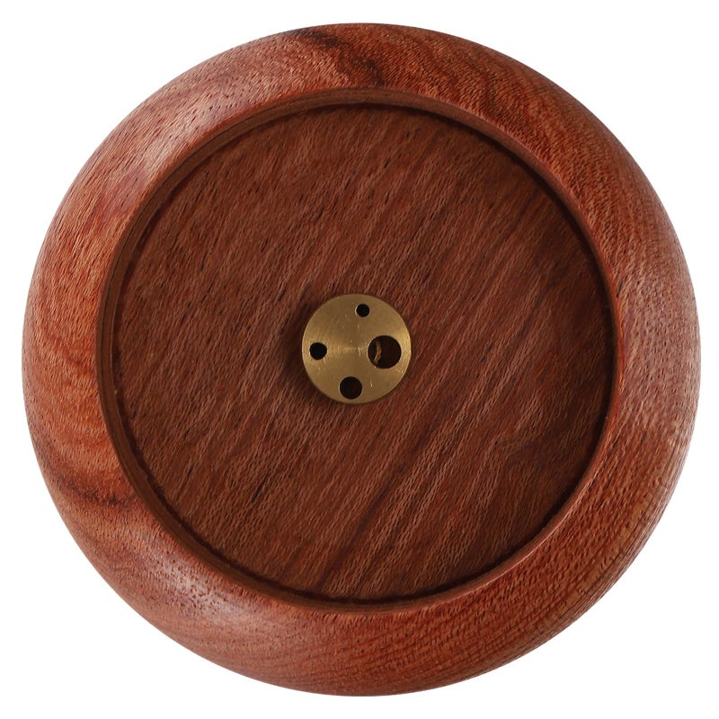Solid Rosewood Incense Burner Stick Holder Tray for Home Fragrance and Meditation - Image 2
