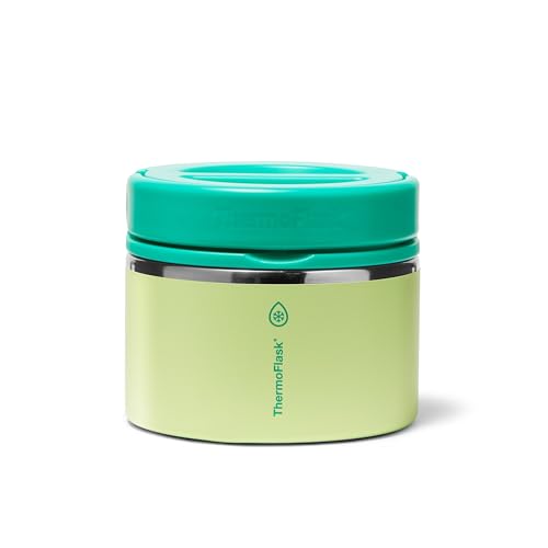 ThermoFlask Insulated Food Jar with Leakproof Lid (12 oz, Garden Party) - Stainless Steel Food Containers for Hot & Cold Meals, Lunch, Soup & Snacks - Image 1