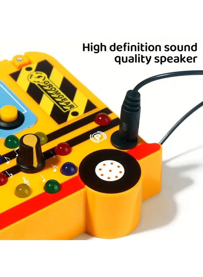إصédition ضجة حافلة المدرسة ديناصور تفاعلي مع مفتاح إضاءة يتعلم الأصوات والأغاني والعبارات نشاط تنمية المعرفي - Image 5