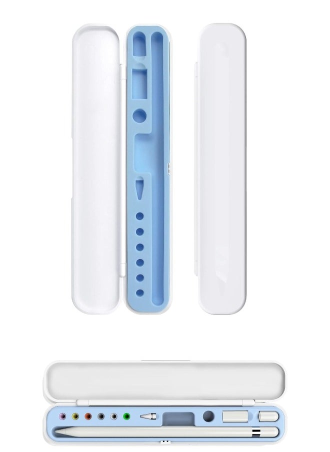 ShebSheb - Carrying Case Compatible with Apple Pencil 2nd Generation and 1st Gen Pencil and Samsung Galaxy S-Pen Series, Pencil case Consists of Hard PC Shell and Soft Silicone Inner - Image 1