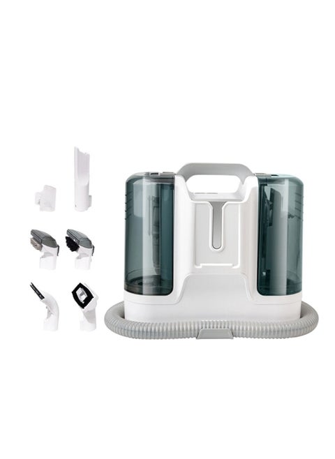400w Powerful Portable Sofa Carpet Cleaning Machine, Lightweight Multifunctional with 1.8L/1L Double Tank Compact Design for Sofa, Carpet, Car