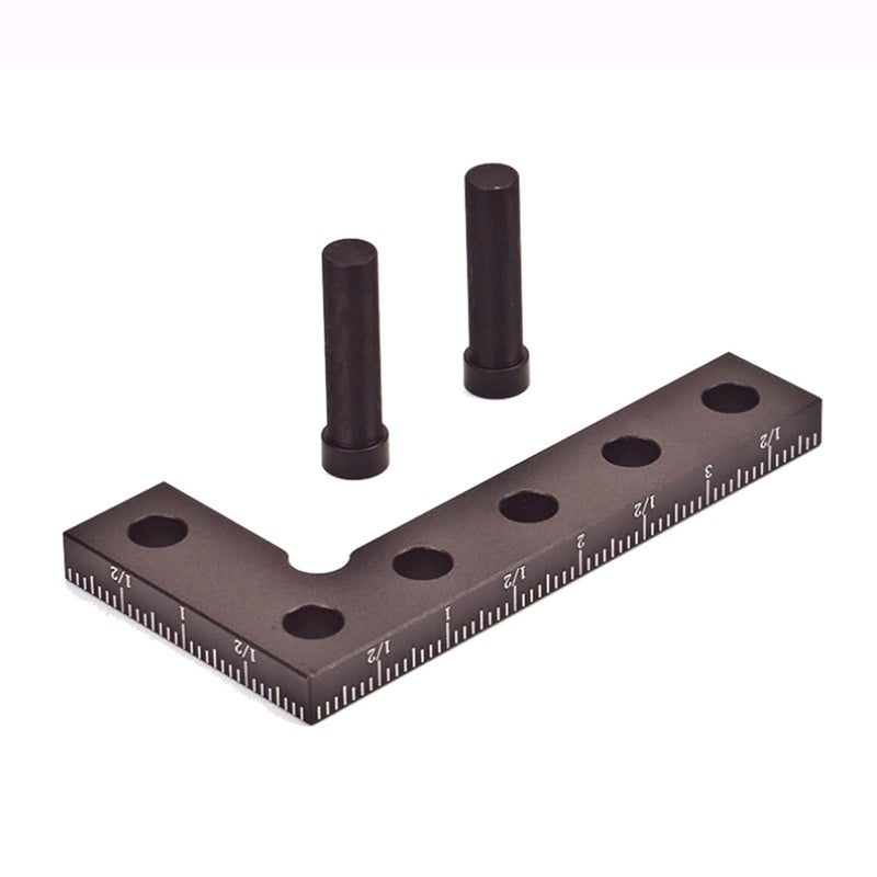 90 Degree Aluminum Alloy Woodworking Square Precision Measuring Tool with Center Finder - Image 1