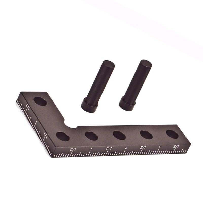 90 Degree Aluminum Alloy Woodworking Square Precision Measuring Tool with Center Finder - Image 3