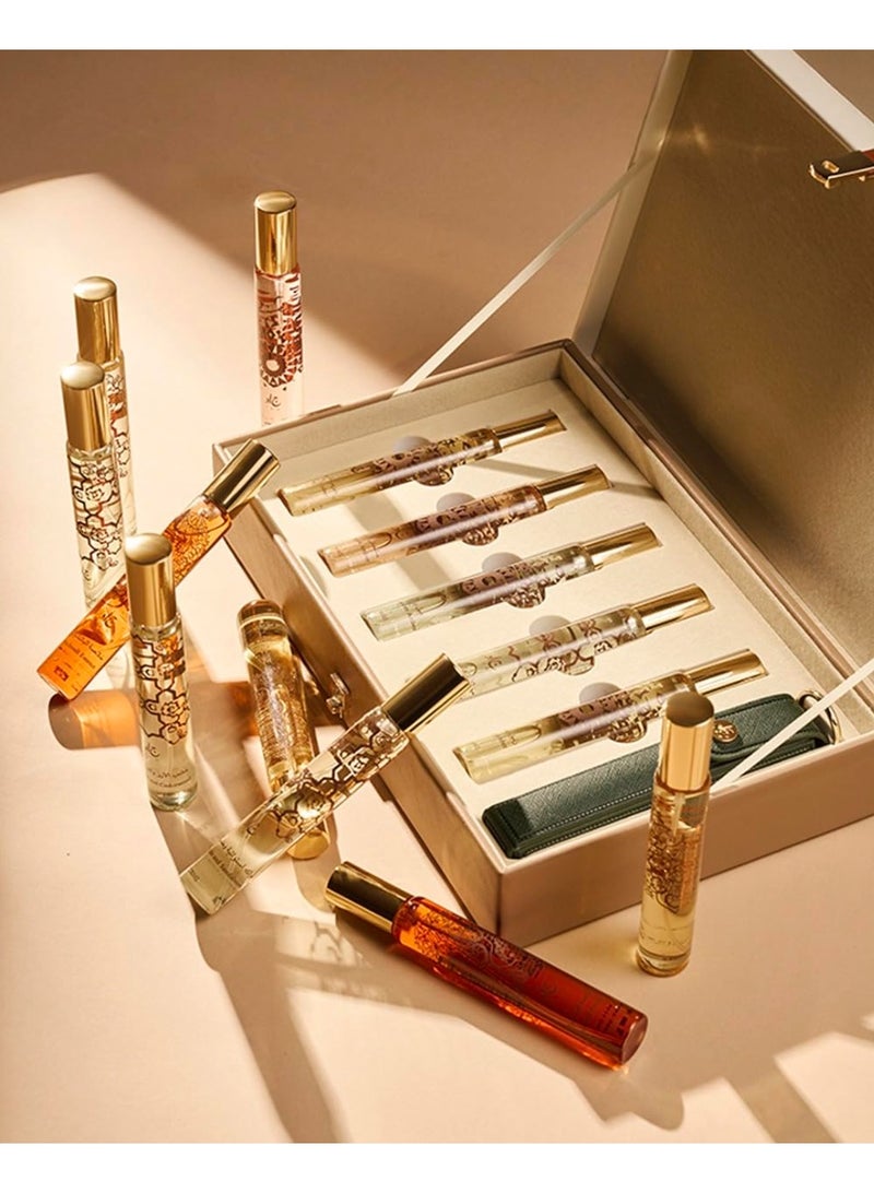 جاد مجموعة هدايا جاد المكونة من 5 قطع، تتضمن علبة جلدية صغيرة وحقيبة - Image 2