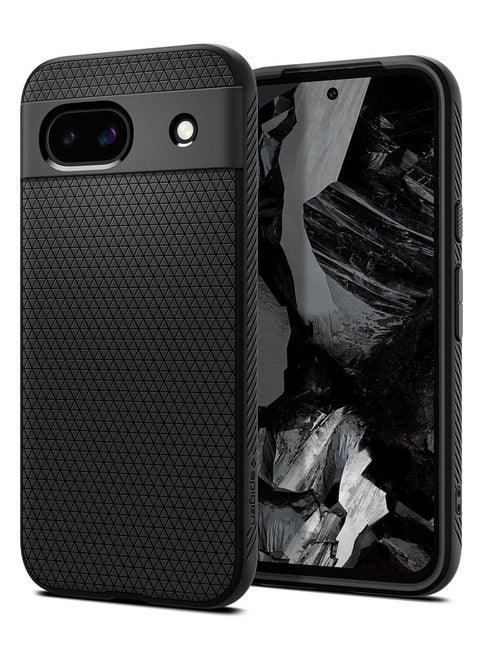 غطاء حماية Liquid Air لهاتف Google Pixel 8a - أسود غير لامع