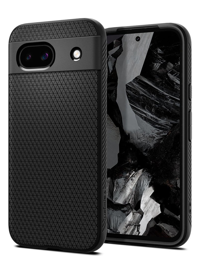 Spigen غطاء حماية Liquid Air لهاتف Google Pixel 8a - أسود غير لامع  - Image 1