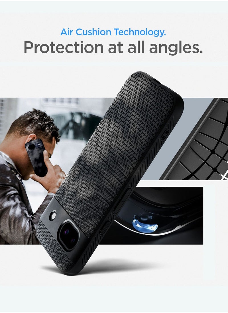 Spigen غطاء حماية Liquid Air لهاتف Google Pixel 8a - أسود غير لامع  - Image 2