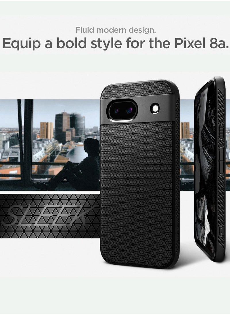 Spigen غطاء حماية Liquid Air لهاتف Google Pixel 8a - أسود غير لامع  - Image 4
