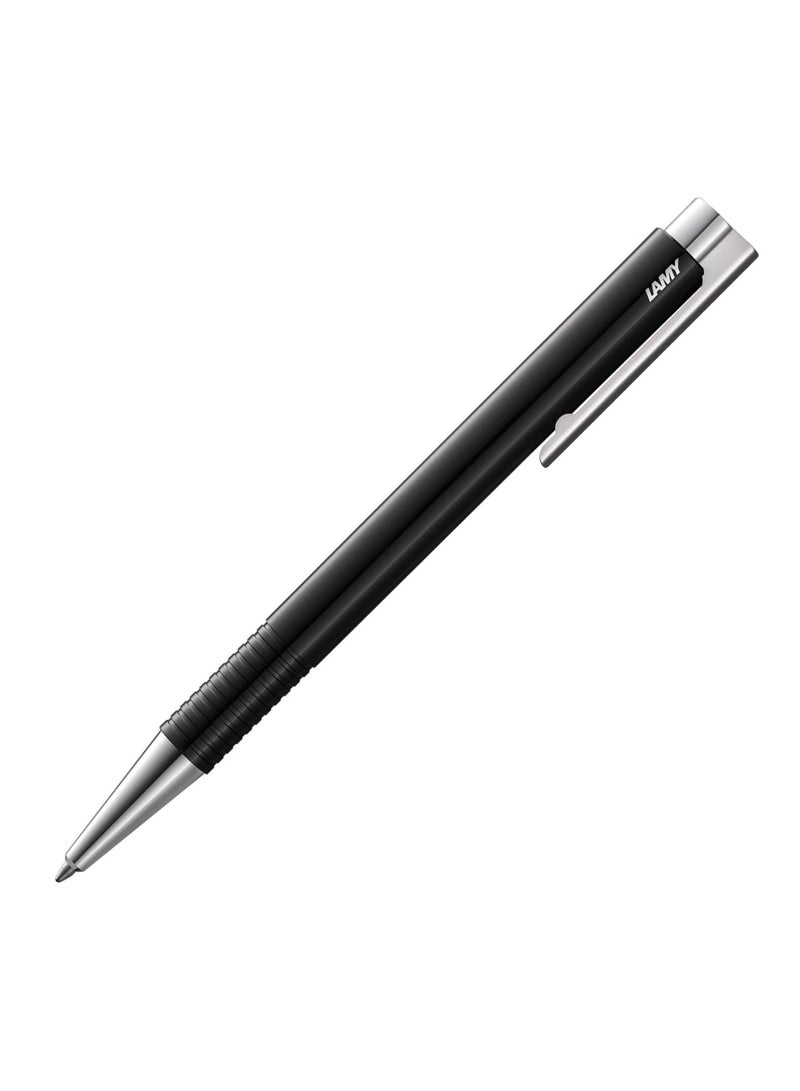 LAMY قلم حبر جاف م+ ذو رأس متوسط حبر أسود برميل أسود - Image 1