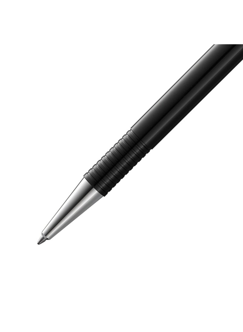 LAMY قلم حبر جاف م+ ذو رأس متوسط حبر أسود برميل أسود - Image 2