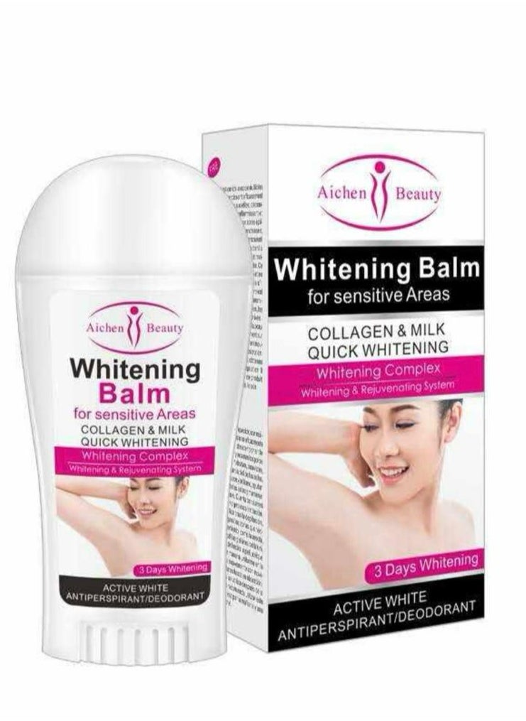 Aichun beauty Whitening Balm For Sensitive Areas Collagen & Milk 