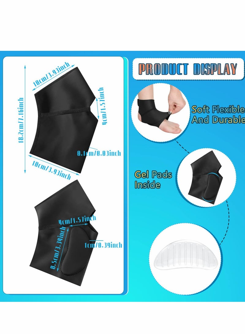 ​Arch Support Brace, Ankle Sleeve with Gel Pads, Foot Compression Sleeve for Plantar Heel Spurs Pain Relief, Men and Women (2 Pairs) - Image 2