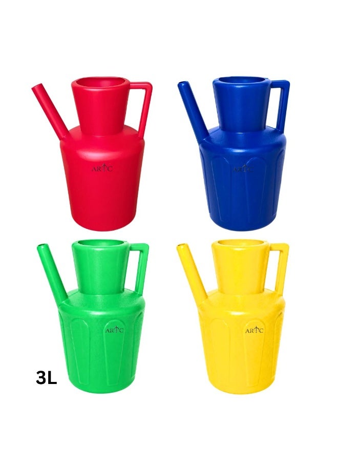 ARTC Assorted Color Single Ablution Plastic Lota And Ibrik And Washing Or Watering Jug  For Bathroom And Gardening 3L - Image 1