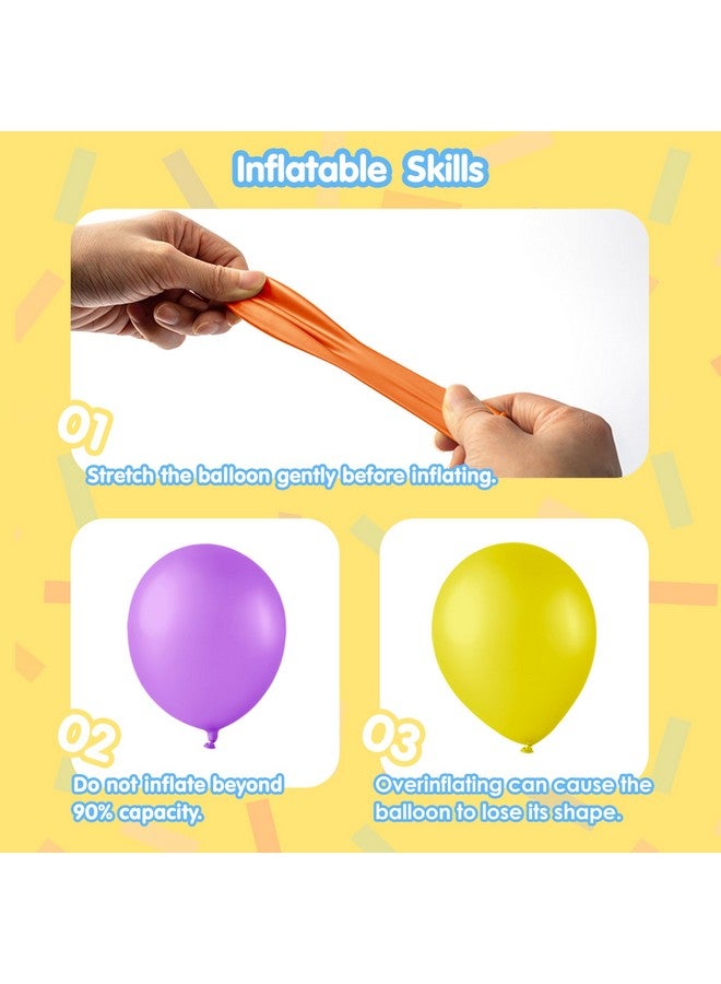 JOYIN 144 Pcs Rainbow Balloon Arch Kit, 6 Assorted Colors Balloons Arch Kit Different Sizes 18 12 10 5 Inch with Instruction for Birthday Party Baby Shower Wedding Party Decoration - Image 3