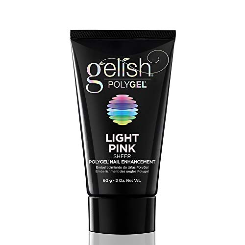 Gelish PolyGel Brand - Hybrid Nail Enhancement, Nail Tips For Acrylic Nails, Lighter, Stronger, Odor-Free, No Monomer, Fast Application, Perfect for Sculpting Nails - Light Pink, 2 oz - Image 1