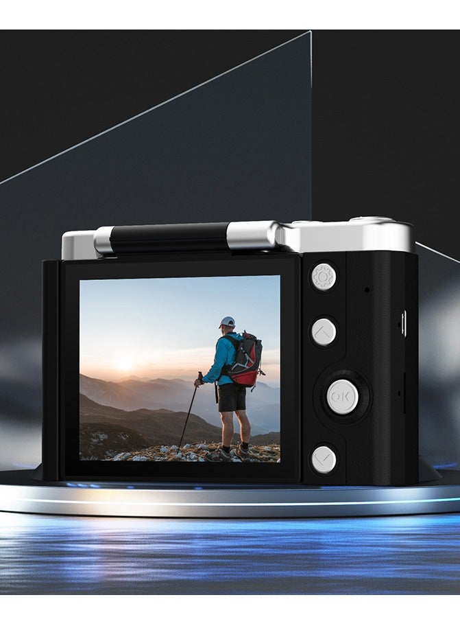 Generic 48MP Student Digital Camera with 4K CCD Digital Zoom, Portable Digital Camera with 180° Screen and Selfie Camera with Free 32GB SD Card and Card Reader  - Image 2