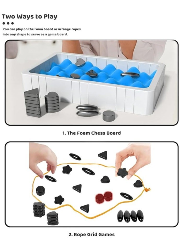 Showday-Magnetic Chess Game Set（20pcs), Portable Magnetic Battle Chess, Strategy Table Top Magnet Game for Kids Puzzle Thinking Fun Chess Board Family Games for Birthday (Star) - pzsku/Z3F4D41F3B5EDA25AE401Z/45/_/1730542830/c8804d53-bdd4-4594-98c7-b913402a8591