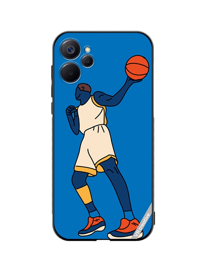VR CREATIVE Protective Case Cover For Realme 9i 5G Basketball Player In Action With Ball Design Multicolour - Image 1