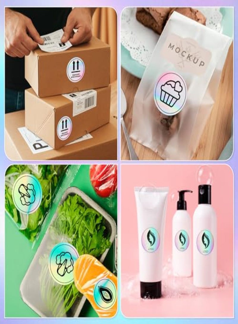 2inch Thermal Labels, 400 Pcs Round Self-Adhesive Direct Thermal Printer Label for Color Coding Label Printer, Logo, Name Price Tag, Shipping Address, Thank You Small Business QR Code - Image 3