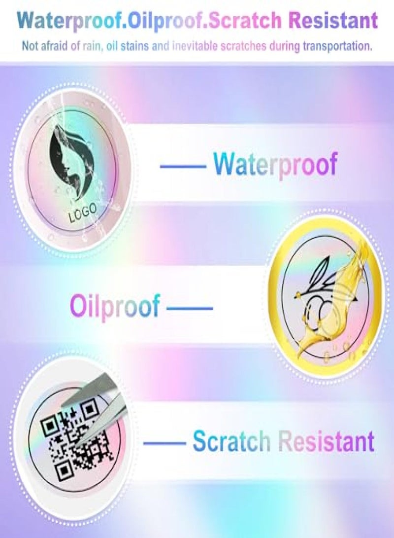 2inch Thermal Labels, 400 Pcs Round Self-Adhesive Direct Thermal Printer Label for Color Coding Label Printer, Logo, Name Price Tag, Shipping Address, Thank You Small Business QR Code - Image 5