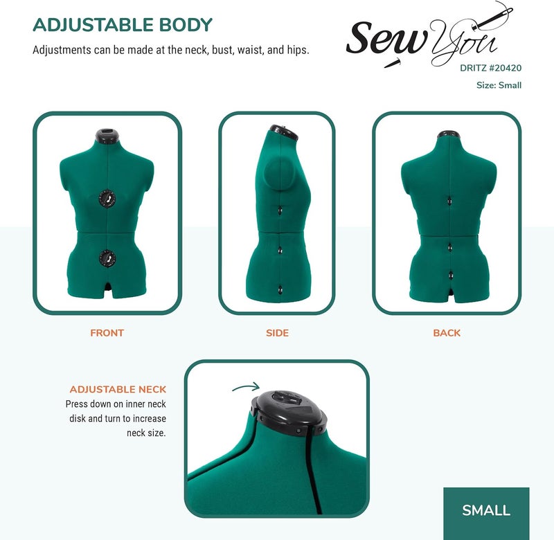 Dritz Sew You Adjustable Dress Form Small - Image 5