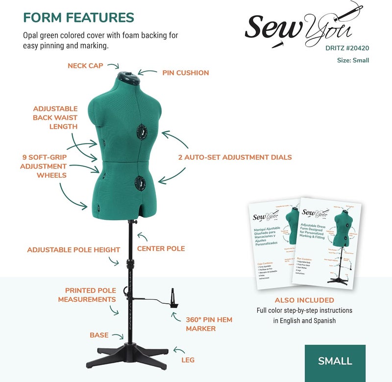 Dritz Sew You Adjustable Dress Form Small - Image 4