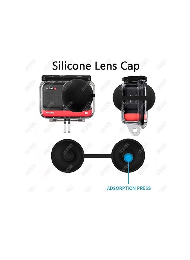 Dive Case,  for Insta360 ONE R 360 Degree Action Camera, Waterproof Housing Underwater Diving Shell 45M/148FT with Thumbscrew Accessory - Anti-Fog Insert Kits - Image 2