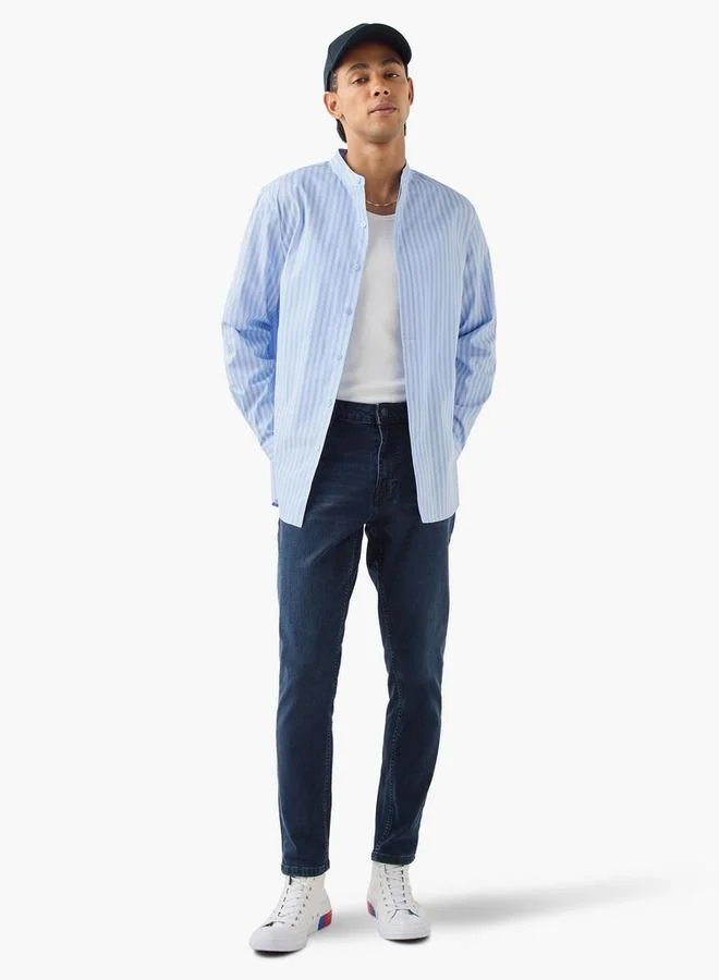 Lee Cooper Lee Cooper Skinny Fit Jeans with Button Closure and Pockets