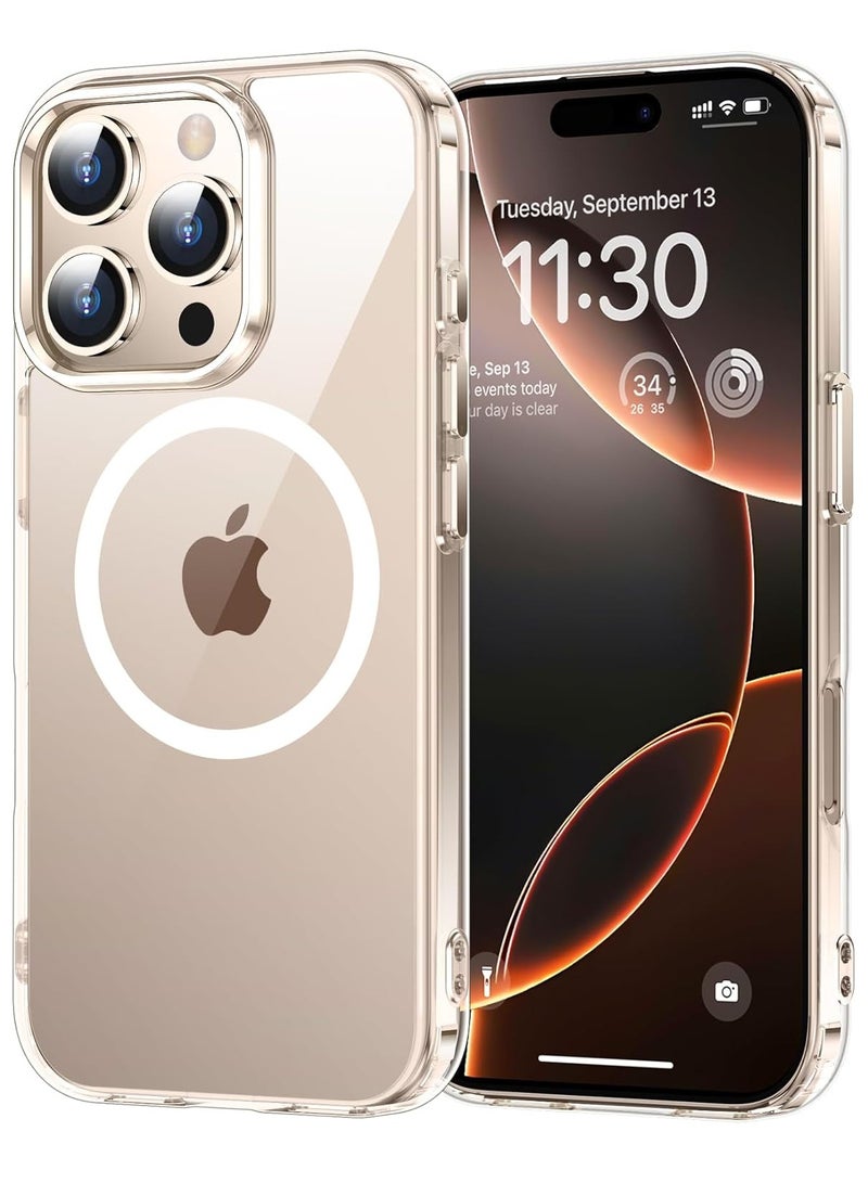 جوميلا جراب شفاف لهاتف iPhone 16 Pro متوافق مع Magsafe مضاد للاصفرار ومضاد للصدمات بدرجة عسكرية جراب هاتف رفيع لهاتف iPhone 16 Pro مقاس 6.3 بوصة - Image 1