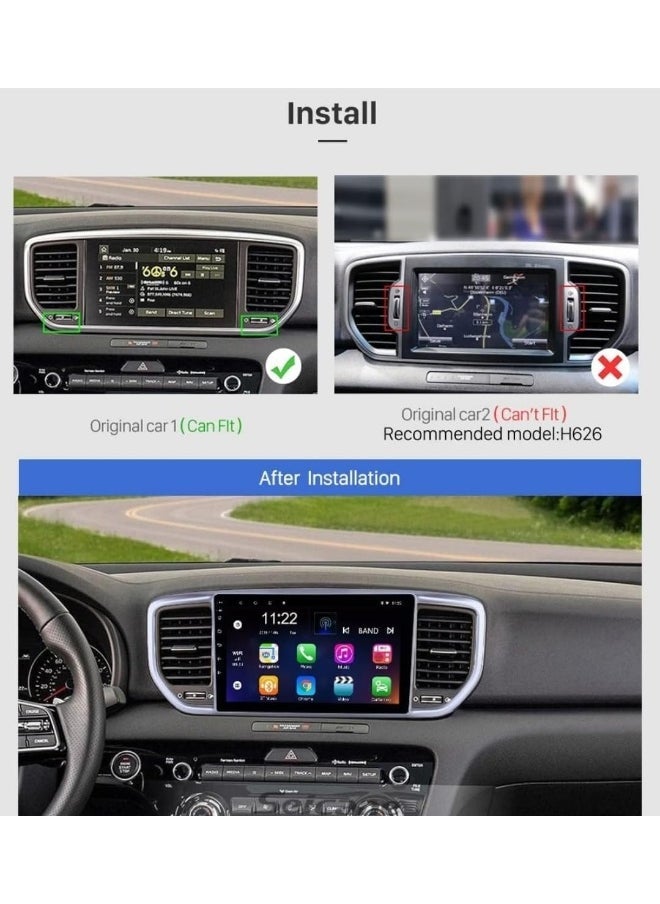 Vierex Android Car Stereo For Kia Sportage 2018 2019 2020 2021 2022 With Apple Carplay Android Auto Wireless WiFi DSP FM&AM BT AHD Camera Included Fast Interface 2GB 32GB 4Core - Image 2