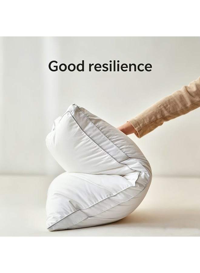 Bleco White Sleeping Pillow for Bed, Soft Filled Pillow, White size 70x50x4cm - Image 3