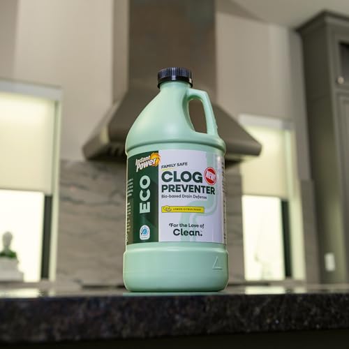 Instant Power Eco Clog Preventer - Enzyme Drain Cleaner Liquid and Deodorizer for Sink, Shower, Toilet, Garbage Disposal Cleaner, Bio-Based Drain Defense, Smell Remover and Odor Eliminator - 2 Liters - Image 5