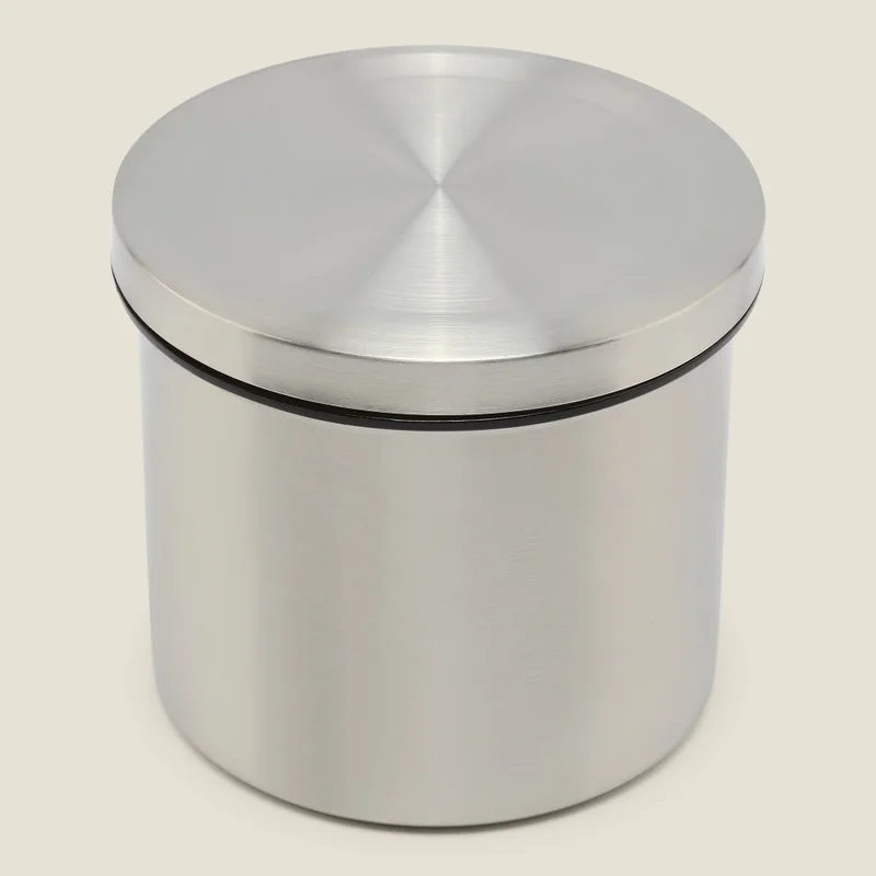 Simply Kitchen LEMONGRASS Beo Cylindrical Lunch Box Staines Steel-450 ML