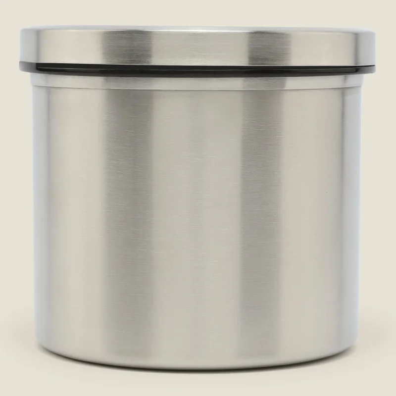 Simply Kitchen LEMONGRASS Beo Cylindrical Lunch Box Staines Steel-450 ML