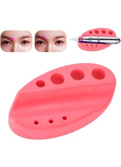 Semme Ink Holder,4Colors Oval Silicone Permanent Microblading Pigment Cup Stand Ink Holder() 