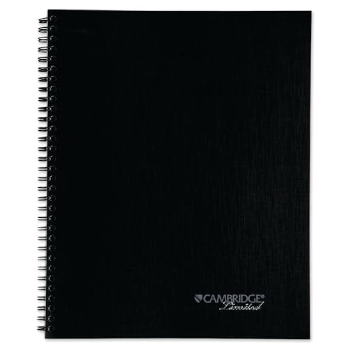 Cambridge Business Notebook, Action Planner, Legal Ruled Paper, 8-1/2" x 11", 80 Sheets, Flexible Soft Touch Cover, Wirebound, Gray (06064) - Image 1
