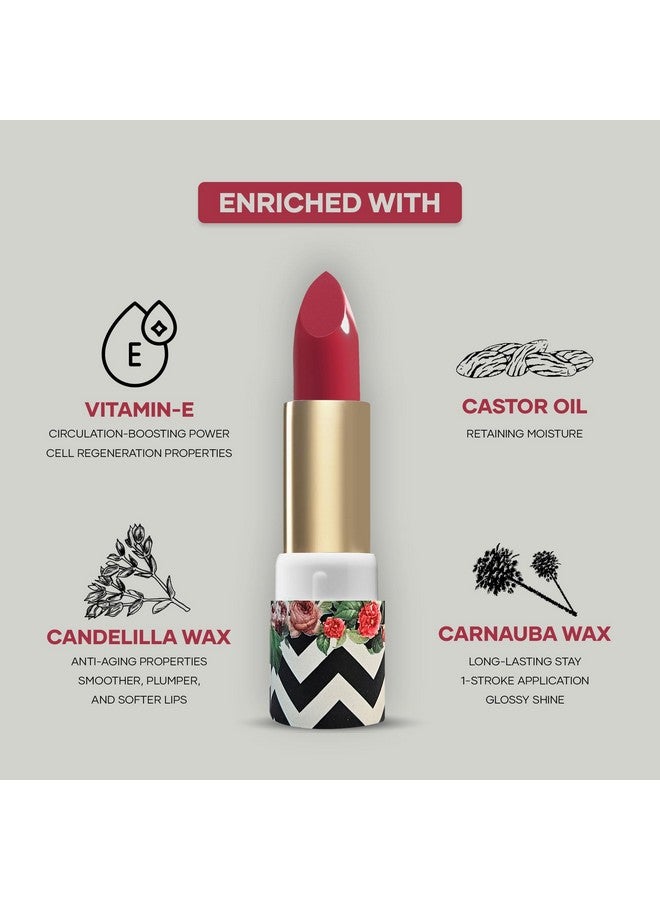 SERY Rouge Creamy Lipstick with Vitamin E- ROSE-RCL-06 - Image 3