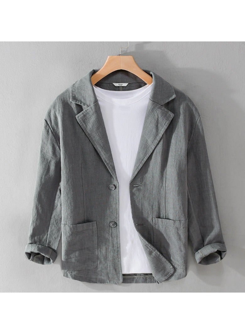 Shougu جاكيت بدلة كاجوال بأكمام طويلة بتصميم بسيط وشائع - Image 1