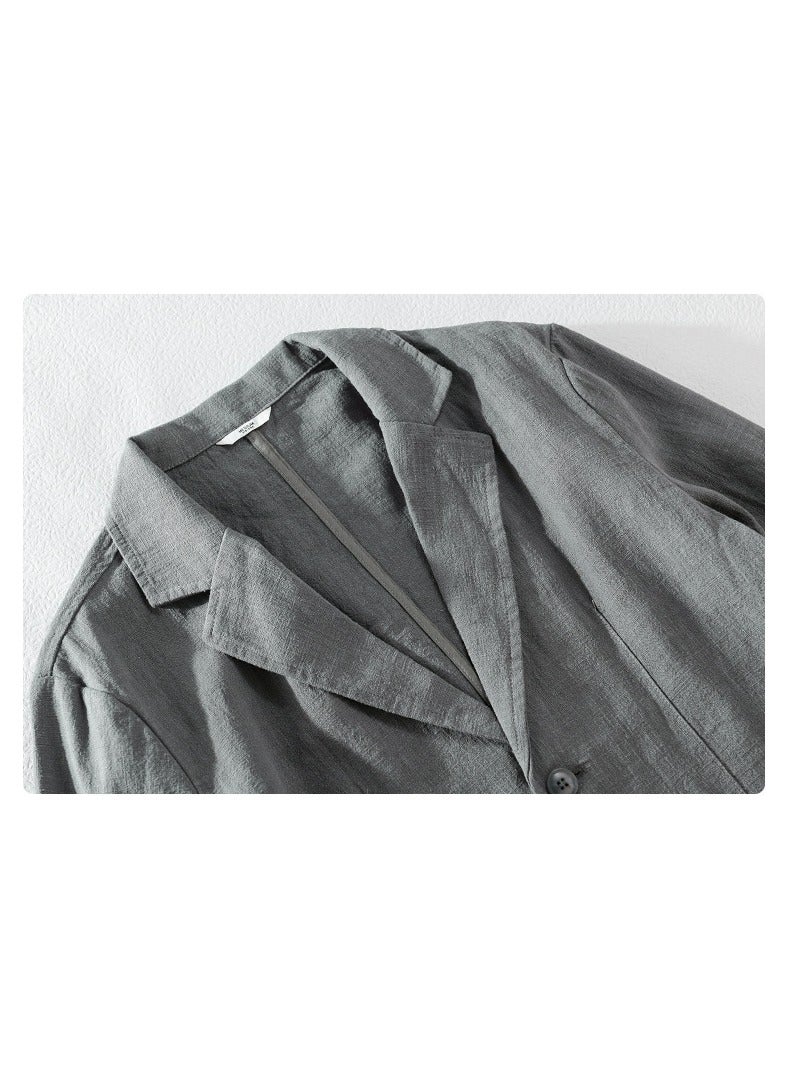 Shougu جاكيت بدلة كاجوال بأكمام طويلة بتصميم بسيط وشائع - Image 3