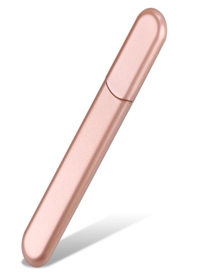 MiDenso Premium Glass Nail File with Case, Crystal Diamond Salon Best Beauty Nail Buffer for Natural and Acrylic Nails Christmas Gift for Woman and Man,Pink - Image 1