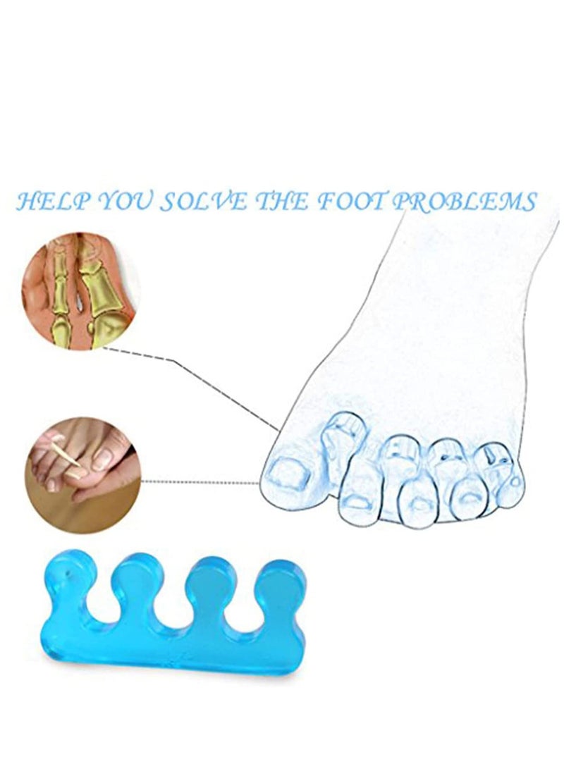 Premium Gel Toe Separators Spacers & Straighteners Bunion Correctors for Relaxing Relief Hammer Stretchers to Restore Toes to Their Original Shape for Men and Women - Image 4