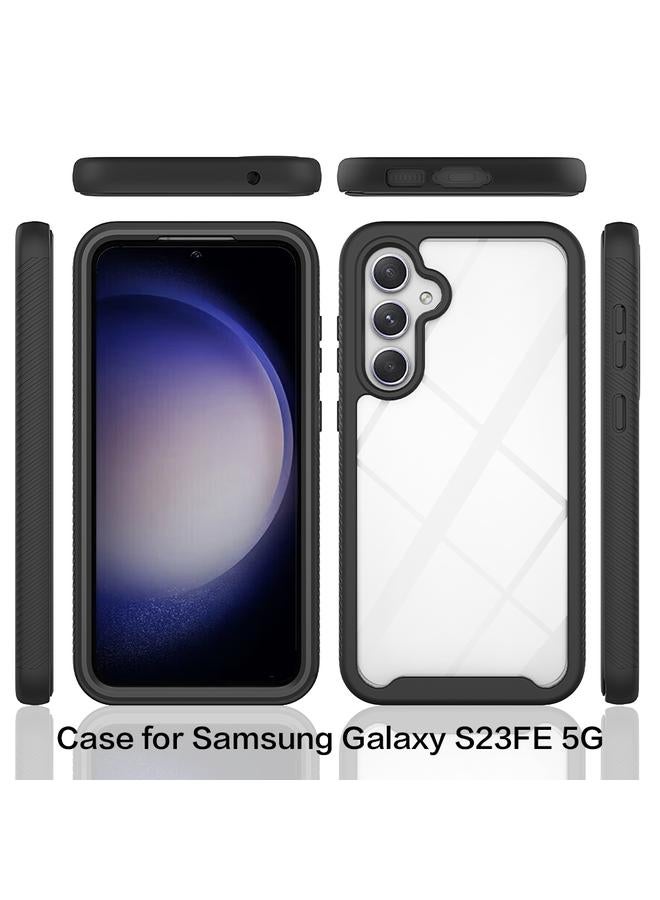 إيروريكس جراب لهاتف Samsung Galaxy S23 FE 5G Starry Sky بلون سادة من سلسلة PC + TPU مع غلاف PET - Image 2