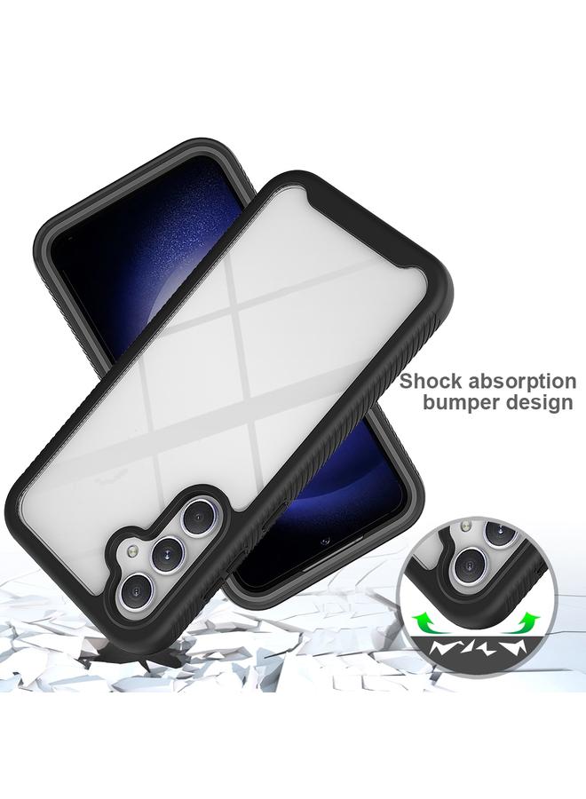 إيروريكس جراب لهاتف Samsung Galaxy S23 FE 5G Starry Sky بلون سادة من سلسلة PC + TPU مع غلاف PET - Image 4